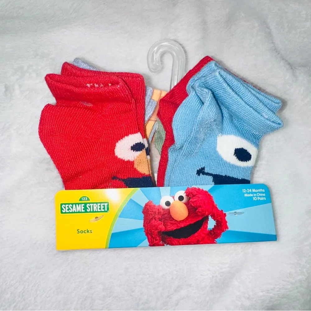 New Sesame Street Baby Socks